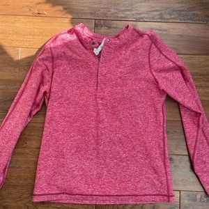 Lululemon Red Henley Long Sleeve shirt
